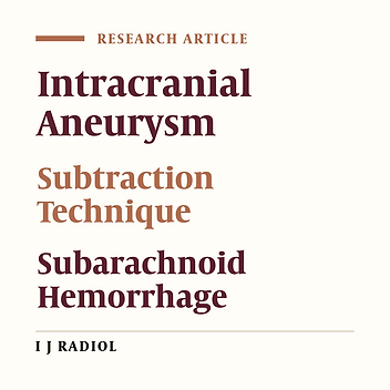 The Role of Bone Subtraction Computed Tomographic Angiography in Determining Intracranial Aneurysms in Non-Traumatic Subarachnoid Hemorrhage