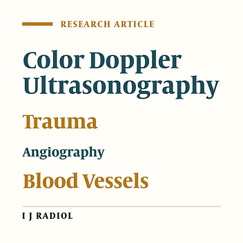 Comparing Color Doppler Ultrasonography and Angiography to Assess Traumatic Arterial Injuries of the Extremities