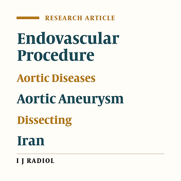 Endovascular Aortic Aneurysm and Dissection Repair (EVAR) in Iran: Descriptive Midterm Follow-up Results
