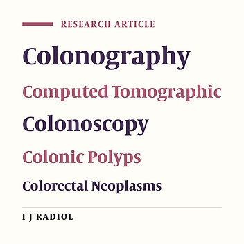 Comparison of 64-Detector CT Colonography and Conventional Colonoscopy in the Detection of Colorectal Lesions