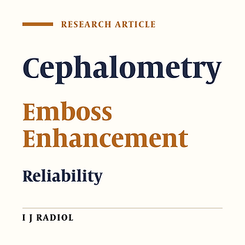 The Effect of Emboss Enhancement on Reliability of Landmark Identification in Digital Lateral Cephalometric Images
