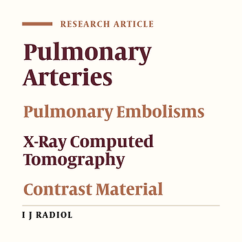 Split-Bolus Single-Pass Multidetector-Row CT Protocol for Diagnosis of Acute Pulmonary Embolism