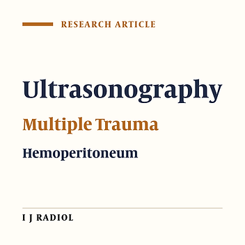 Diagnostic Accuracy of Secondary Ultrasound Exam in Blunt Abdominal Trauma