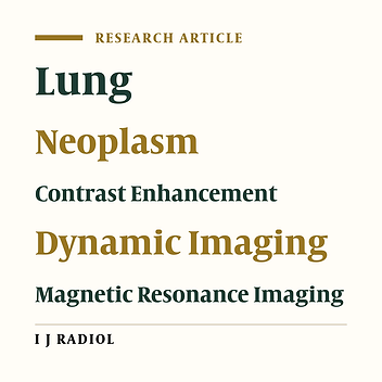 Diagnostic Accuracy of Dynamic Contrast Enhanced Magnetic Resonance Imaging in Characterizing Lung Masses