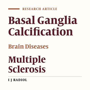 Calcification in Globus Pallidus and Putamen of Multiple Sclerosis Patients Versus Healthy Subjects Using Quantitative Susceptibility Mapping