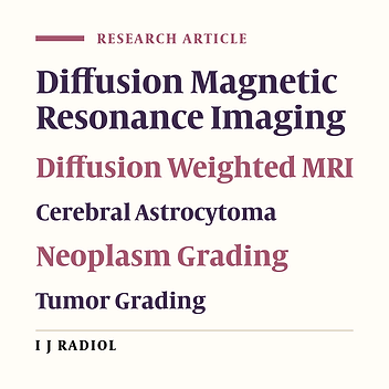 Preoperative Grading of Astrocytic Supratentorial Brain Tumors with Diffusion-Weighted Magnetic Resonance Imaging and Apparent Diffusion Coefficient
