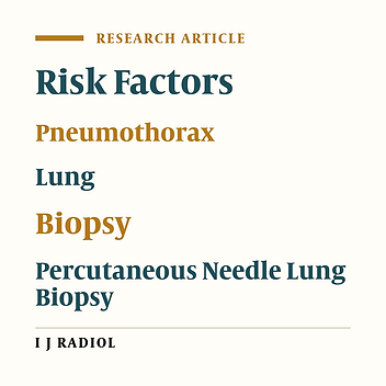 Assessment of Independent Risk Factors of Developing Pneumothorax During Percutaneous Core Needle Lung Biopsy: Focus on Lesion Depth