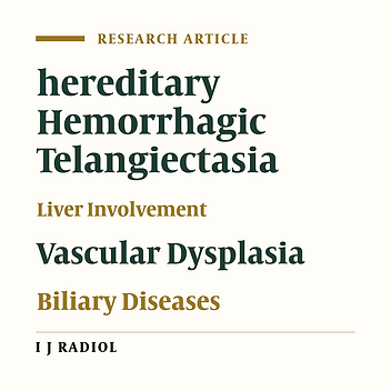 Liver Findings in Patients with Hereditary Hemorrhagic Telangiectasia