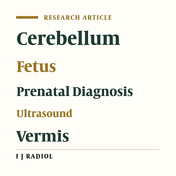Quantitative Evaluation of the Fetal Cerebellar Vermis Using the Median View on Two-Dimensional Ultrasound