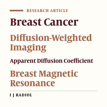 Additional Value of Diffusion-Weighted Imaging to Evaluate Prognostic Factors of Breast Cancer: Correlation with the Apparent Diffusion Coefficient
