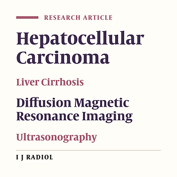Comparison of the Accuracy of DWI and Ultrasonography in Screening Hepatocellular Carcinoma in Patients With Chronic Liver Disease