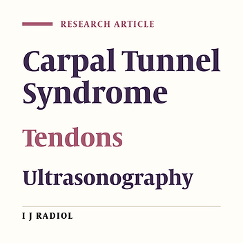 Presence or Absence of Palmaris Longus and Fifth Superficial Flexor Digitorum; Is There Any Effect on Median Nerve Surface Area in Wrist Sonography
