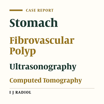 A Case of Fibrovascular Polyp of the Stomach: Sonographic and Computed Tomographic Findings