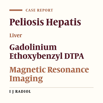 Usefulness of Gd-EOB-DTPA Liver Dynamic MRI for Diagnosing Peliosis Hepatis Mimicking a Solitary Hepatic Mass with Central Necrosis: A Case Report