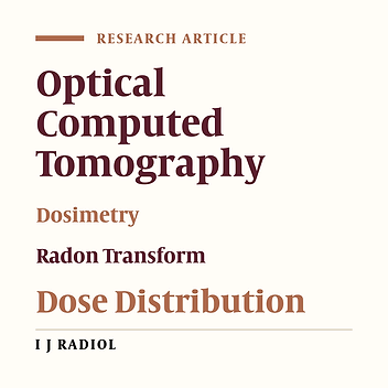 Introducing a Novel Method for Three Dimensional Dose Map by Optical Computed Tomography