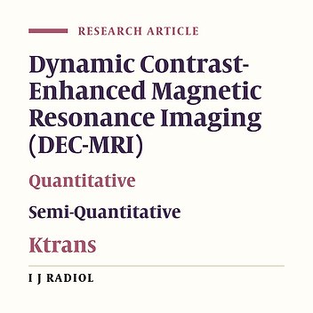 Quantitative Dynamic Contrast-Enhanced Magnetic Resonance Imaging in Symptomatic Uterine Fibroids and Normal Uterus: A Feasibility Study