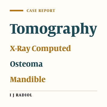 Peripheral Osteoma of the Mandibular Notch: Report of a Case