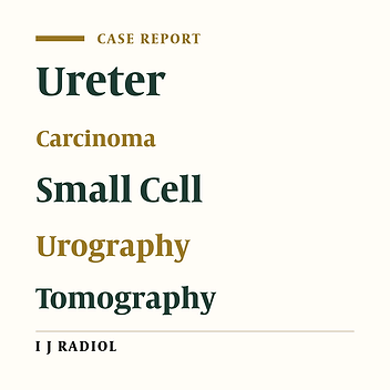 Urography and CT Features of Primary Small Cell Carcinoma of the Ureter: A Case Report
