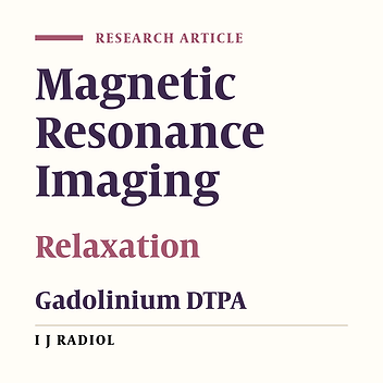 Comparison of Maximum Signal Intensity of Contrast Agent on T1-Weighted Images Using Spin Echo, Fast Spin Echo and Inversion Recovery Sequences