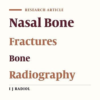Identification of Nasal Bone Fractures on Conventional Radiography and Facial CT: Comparison of the Diagnostic Accuracy in Different Imaging Modalities and Analysis of Interobserver Reliability