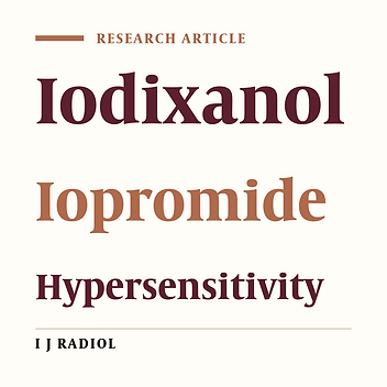 Comparison of Allergic Adverse Effects and Contrast Enhancement Between Iodixanol and Iopromide