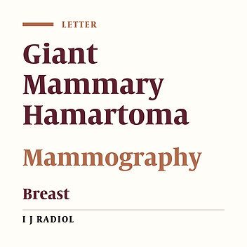 Breast Hamartoma: Mammographic Findings