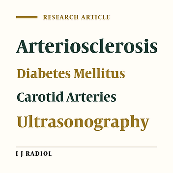 Ultrasonic Measurement of Common Carotid Intima-Media Thickness in Type 2 Diabetic and Non-Diabetic Patients