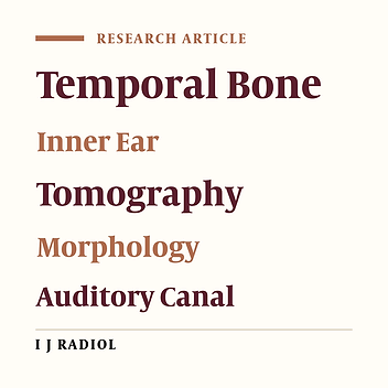 Morphometric Analysis of the Internal Auditory Canal by Computed Tomography Imaging