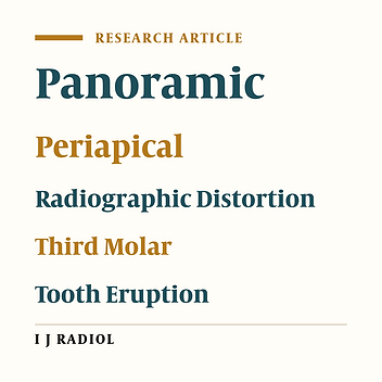 Evaluation of the Distortion Rate of Panoramic and Periapical Radiographs in Erupted Third Molar Inclination