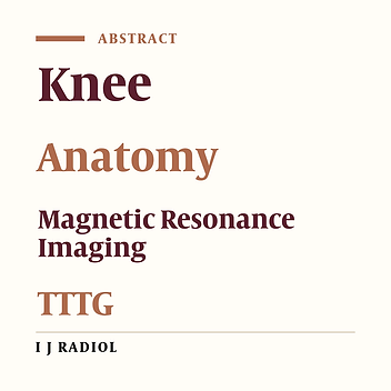The Normal Value of Tibial Tubercle Trochlear Groove Distance in Patients with Normal Knee Examinations Using MRI