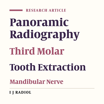 Diagnostic Accuracy of Panoramic Radiography in Determining the Position of Impacted Third Molars in Relation to the Inferior Dental Canal Compared with Surgery