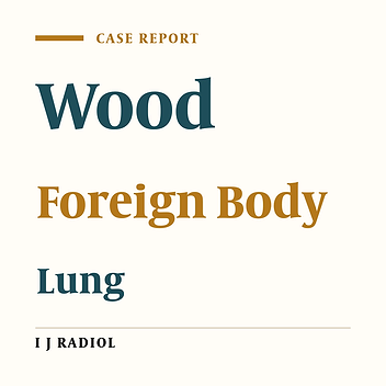 A Retained Wooden Foreign Body in the Lung Parenchyma Presenting as Aspergiloma