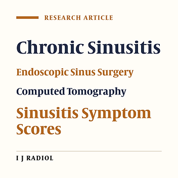Correlation of Lund-Mackay and SNOT-20 Before and After Functional Endoscopic Sinus Surgery (FESS): Does the Baseline Data Predict the Response Rate?