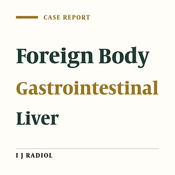 Foreign Body: A Sewing Needle Migrating from the Gastrointestinal Tract to the Liver