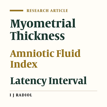 Correlation Between Myometrial Thickness and the Latency Interval in Preterm Premature Rupture of Membranes