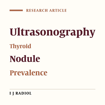 Ultrasonographic Prevalence of Thyroid Incidentaloma in Bushehr, Southern Iran