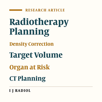 The Role of CT-Based Radiotherapy Planning on Dosimetric Correction