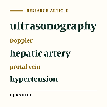Assessment of Normal DopplerParameters of Portal Vein and Hepatic Artery in 37 Healthy Iranian Volunteers
