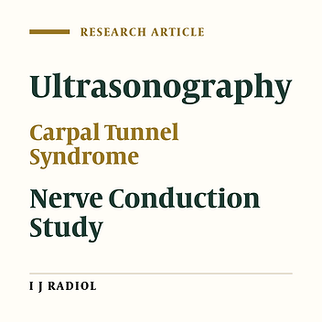 Comparison of High Resolution Ultrasonography and Nerve Conduction Study in the Diagnosis of Carpal Tunnel Syndrome: Diagnostic Value of Median Nerve Cross-Sectional Area