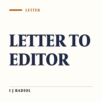 Dear Editor