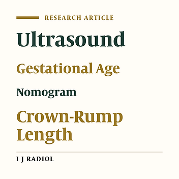 Estimation of Gestational Age According to Crown-Rump Length in Nepalese Population: A Comparison with Previously Published Nomograms