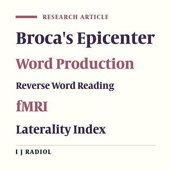 Functional Imaging of Broca’s Area in Native Persian Speakers: An fMRI Study
