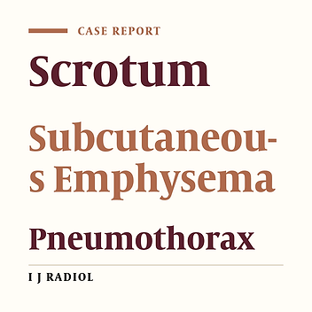 A Case of Pneumoscrotum Following Chest Tube Placement