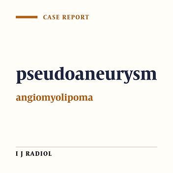 Large Intratumoral Pseudoaneurysm in a Patient with Bleeding Renal Angiomyolipoma