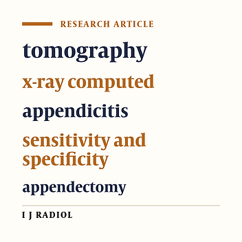 Non-contrast Spiral Computed Tomography in Diagnosis of Acute Appendicitis