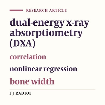 Bone Mineral Density Value Dependence on Bone Width