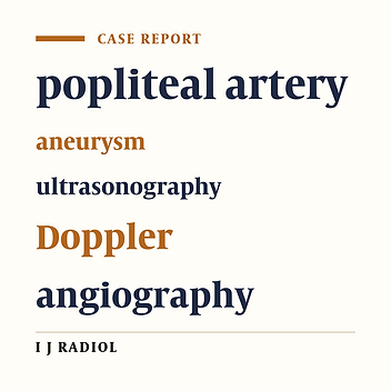 Popliteal Artery Entrapment Syndrome with Peripheral Thromboembolism: Report of a Case