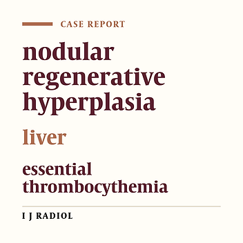 Nodular Regenerative Hyperplasia of the Liver: Report of a Case