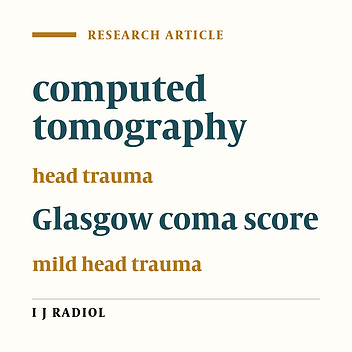 Computed Tomography Findings in Patients with Mild Head Trauma