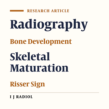 Estimation of Chronological Age According to Risser's Sign